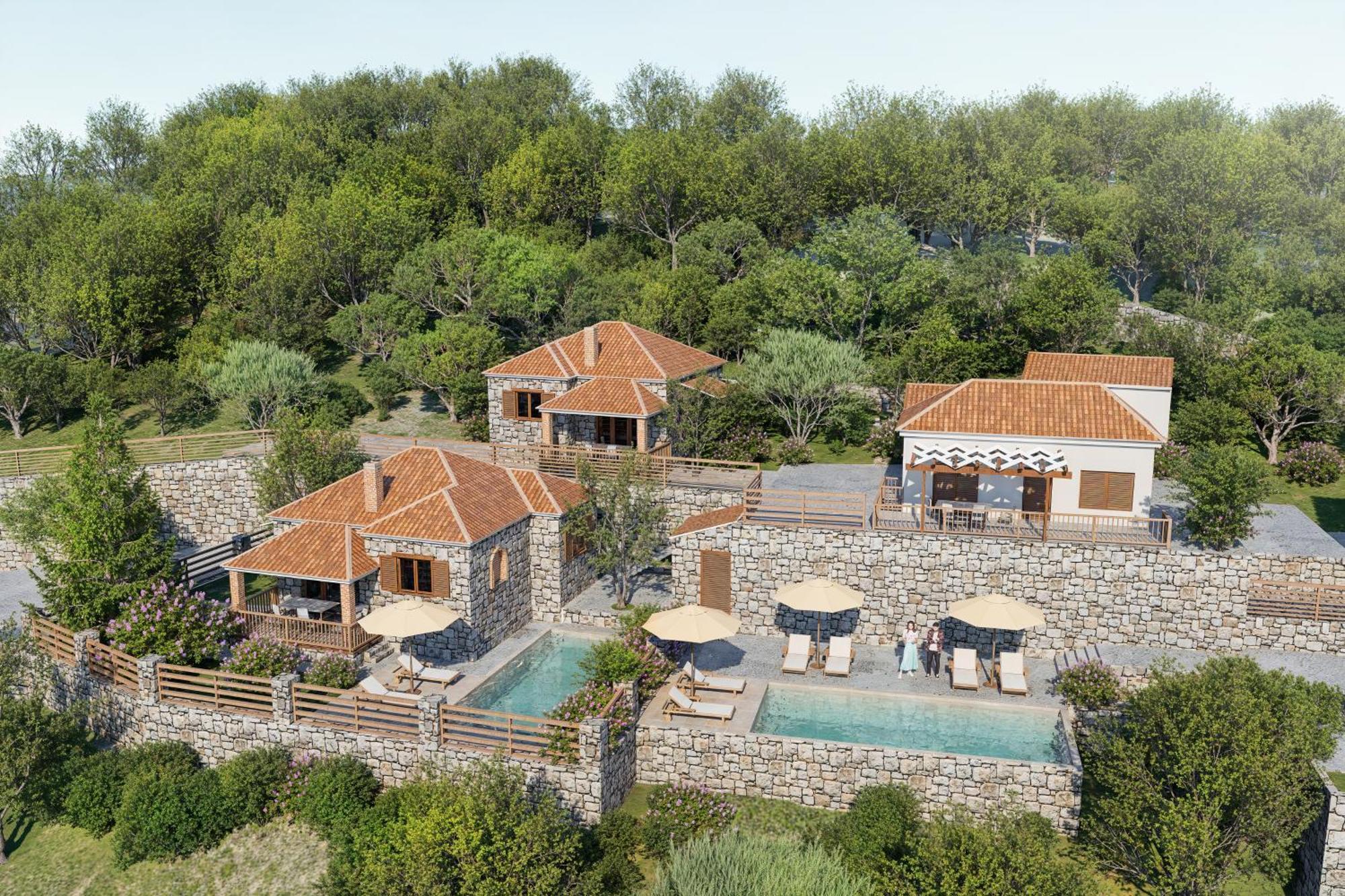 Vozas Villas - Traditional Houses With Great View تراغاكي المظهر الخارجي الصورة